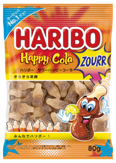 HARIBO グミキャンディ サワーハッピーコーラ 80g